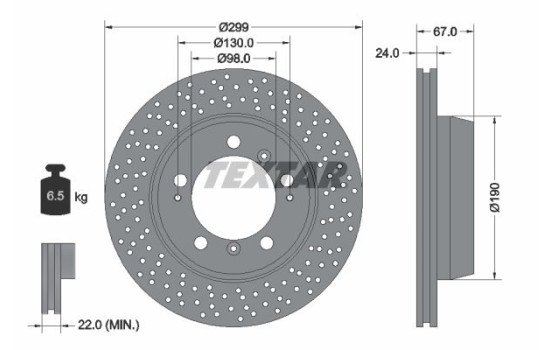 Brake Disc PRO+ 92176705 Textar
