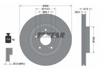 Brake Disc PRO 92177903 Textar