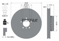 Brake Disc PRO+ 92182425 Textar