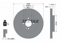 Brake Disc PRO+ 92183505 Textar