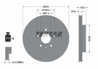 Brake Disc PRO 92187303 Textar