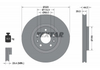 Brake Disc PRO 92195403 Textar