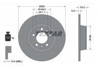 Brake Disc PRO 92195803 Textar
