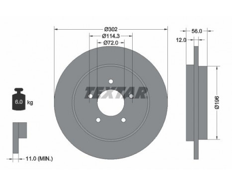 Brake Disc PRO 92197803 Textar