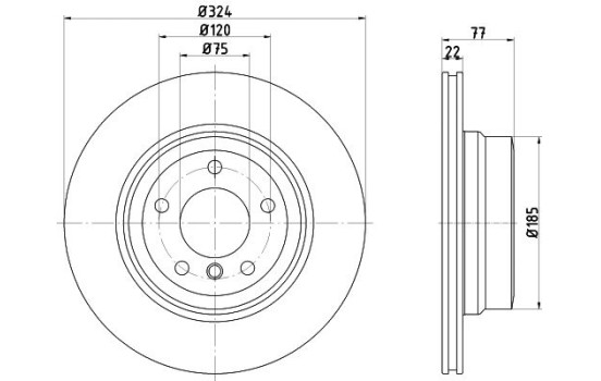 Brake Disc PRO 92201903 Textar