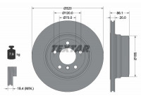 Brake Disc PRO 92202003 Textar