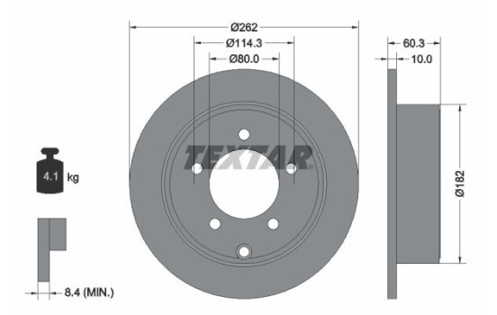 Brake Disc PRO 92202903 Textar