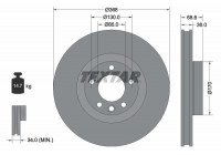 Brake Disc PRO 92213603 Textar