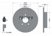 Brake Disc PRO 92222903 Textar