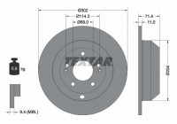 Brake Disc PRO 92223403 Textar