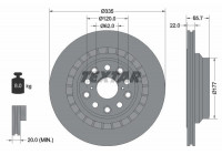 Brake Disc PRO 92224503 Textar