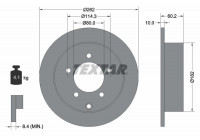 Brake Disc PRO 92227403 Textar
