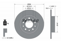 Brake Disc PRO 92230203 Textar