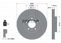 Brake Disc PRO 92232503 Textar