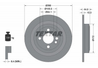 Brake Disc PRO 92234003 Textar