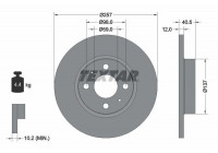 Brake Disc PRO 92236703 Textar