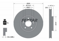 Brake Disc PRO+ 92237805 Textar