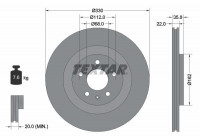 Brake Disc PRO+ 92238305 Textar