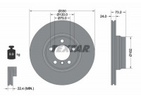 Brake Disc PRO+ 92242005 Textar