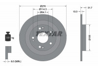 Brake Disc PRO 92252603 Textar