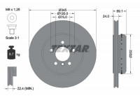 Brake Disc PRO+ 92253925 Textar