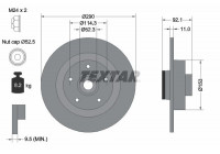 Brake Disc PRO 92254103 Textar