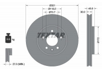 Brake Disc PRO 92256803 Textar