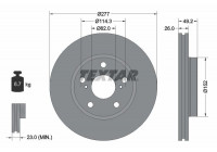 Brake Disc PRO 92257703 Textar