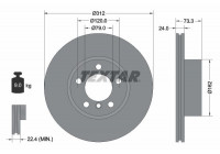 Brake Disc PRO+ 92261805 Textar