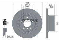 Brake Disc PRO 92261903 Textar