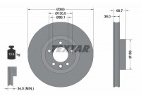 Brake Disc PRO+ 92262605 Textar