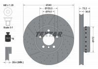 Brake Disc PRO+ 92265025 Textar