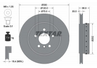 Brake Disc PRO+ 92265925 Textar