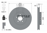 Brake Disc PRO+ 92266125 Textar