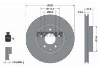 Brake Disc PRO 92267603 Textar