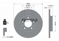 Brake Disc PRO 92268003 Textar