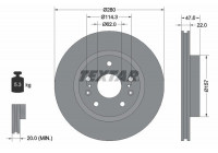 Brake Disc PRO 92268303 Textar