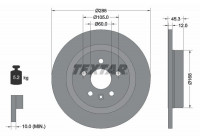 Brake Disc PRO 92275203 Textar