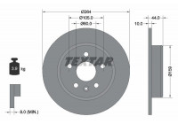Brake Disc PRO 92275303 Textar