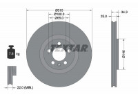 Brake Disc PRO+ 92275905 Textar