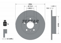 Brake Disc PRO 92277303 Textar