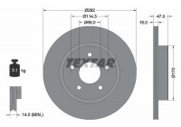 Brake Disc PRO 92278103 Textar