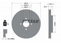 Brake Disc PRO 92278203 Textar