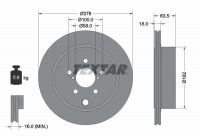 Brake Disc PRO 92278503 Textar