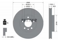 Brake Disc PRO+ 92279505 Textar