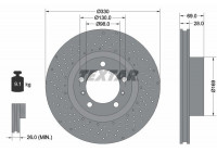 Brake Disc PRO+ 92279605 Textar