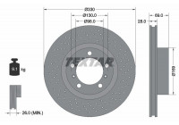 Brake Disc PRO+ 92279705 Textar