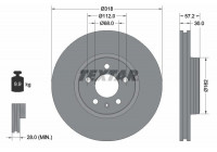 Brake Disc PRO+ 92282705 Textar