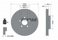 Brake Disc PRO+ 92283105 Textar