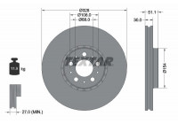 Brake Disc PRO+ 92284105 Textar